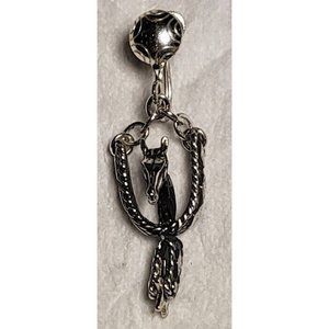 Rare Vintage Bell Trading Post Sterling Silver Clip Horse Spur Navajo Earrings